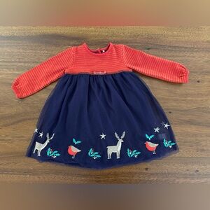 Baby Boden Christmas Dress - size 18-24mo